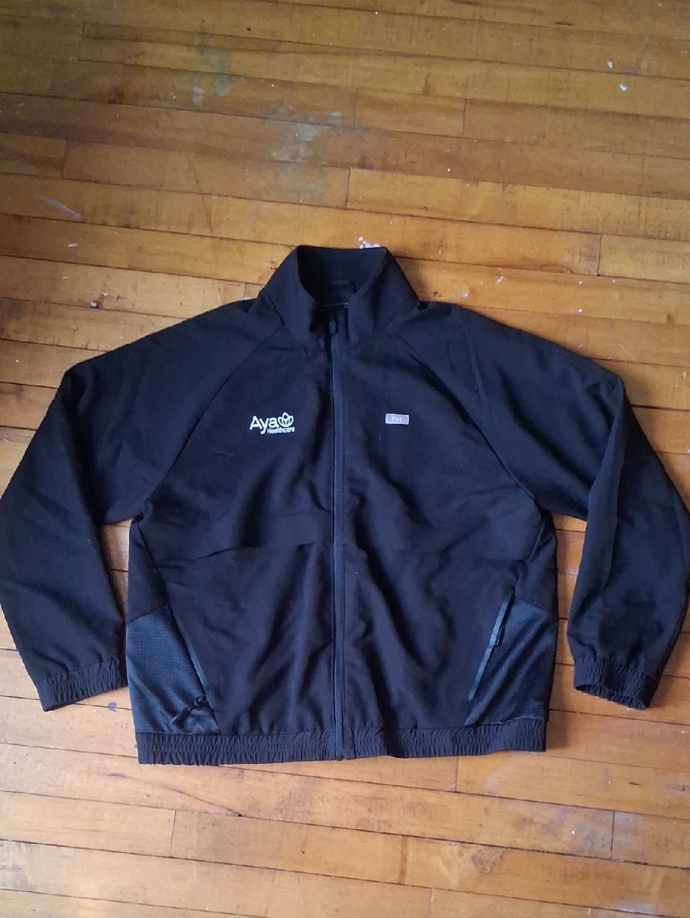 Figs × Aya Healthcare Sz L Black Zip Up